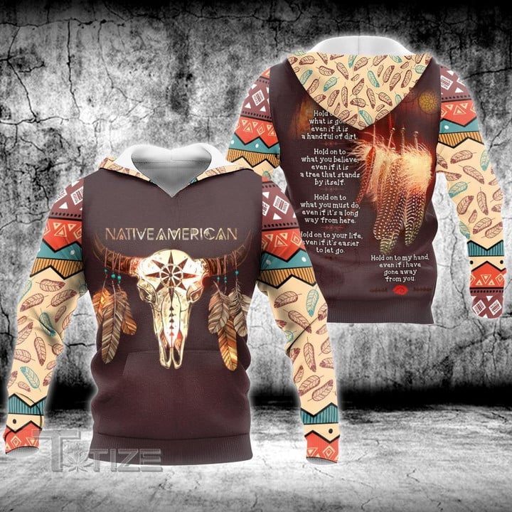 Native American Bison Skull 3D All Over Printed Shirt, Sweatshirt, Hoodie, Bomber Jacket Size S - 5XL