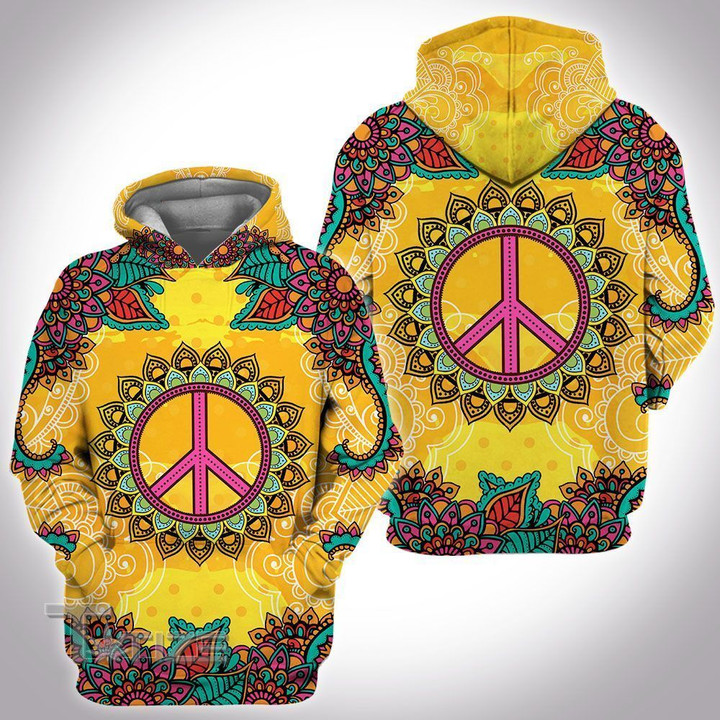 hippie mandala 3D All Over Printed Shirt, Sweatshirt, Hoodie, Bomber Jacket Size S - 5XL