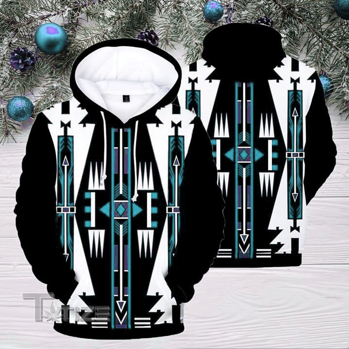 Black & White Native Pattern 3D All Over Printed Shirt, Sweatshirt, Hoodie, Bomber Jacket Size S - 5XL