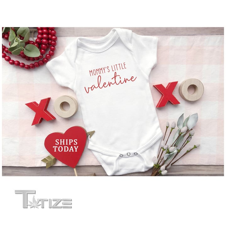 Mommy's little Valentine Baby Onesie Infant Bodysuit