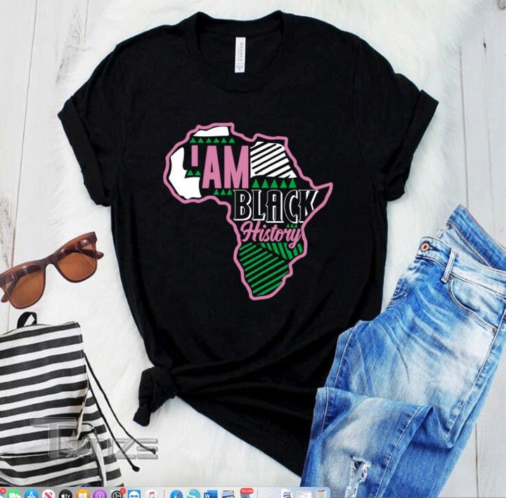 I Am Black History Graphic Unisex T Shirt, Sweatshirt, Hoodie Size S - 5XL