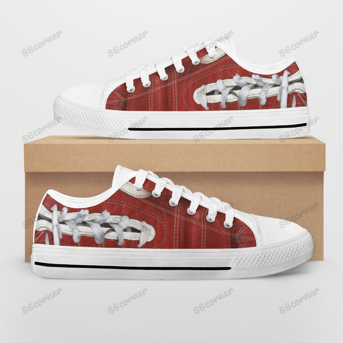 Boxing gloves Low Top Canvas Shoes