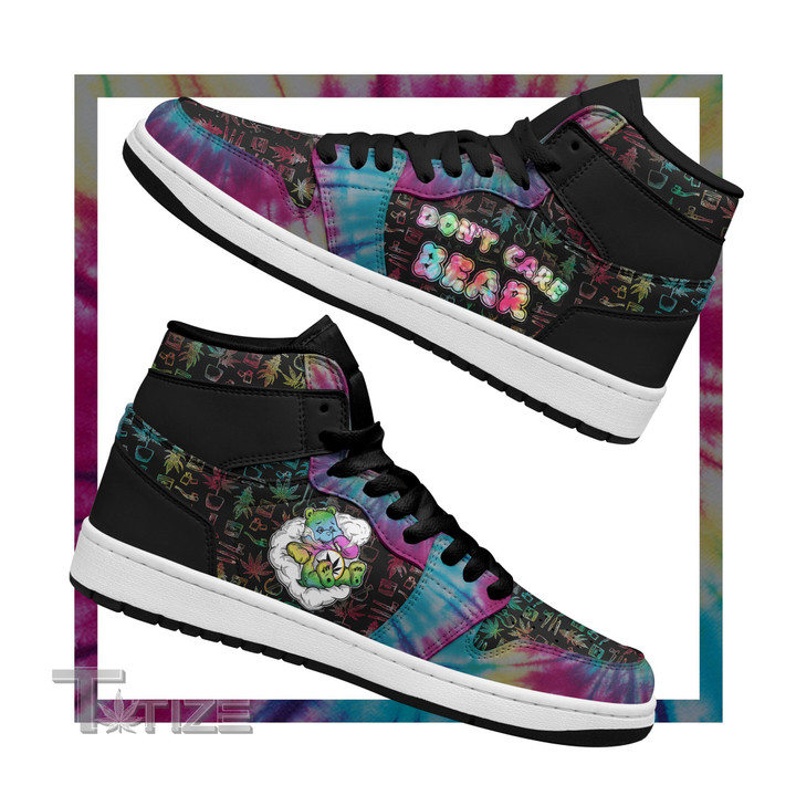 Weed Leaf Don't Care Bear 13 Sneakers XIII Shoes AJ Sneakers Shoes