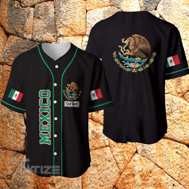 Mexico Custom Name Baseball Shirt