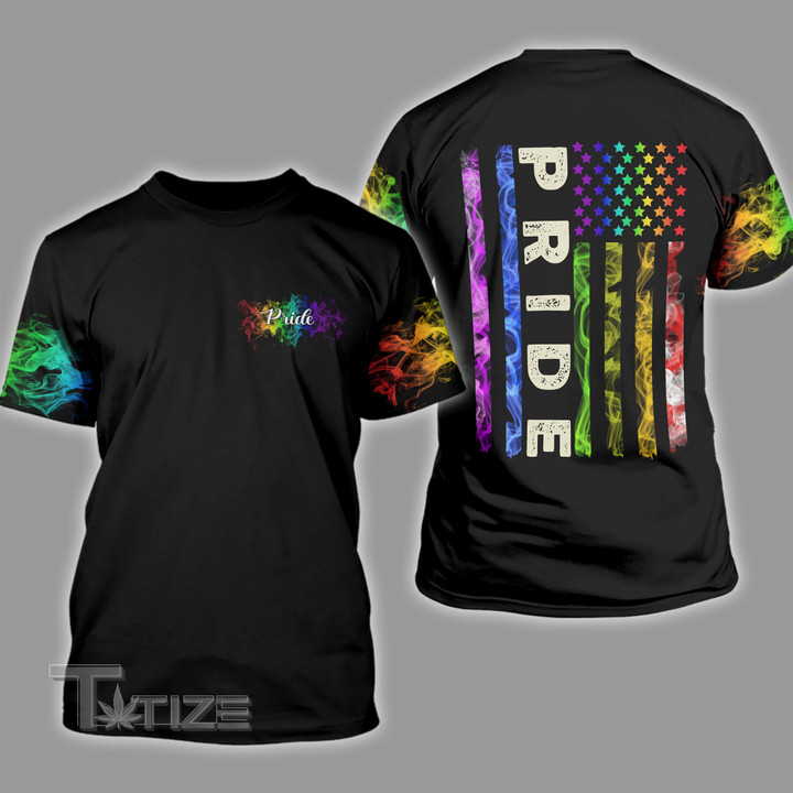 LGBT Pride Two Sided Graphic Unisex T Shirt, Sweatshirt, Hoodie Size S - 5XL