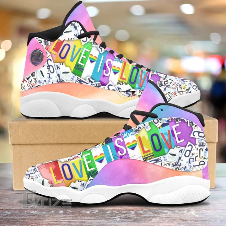 Love Is Love License Plate 13 Sneakers XIII Shoes