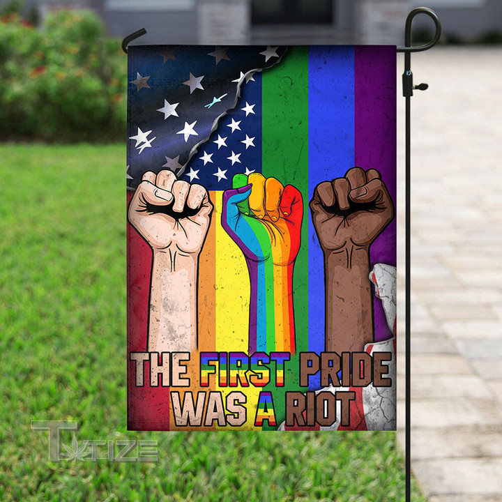 LGBTQ The First Pride Was A Riot Garden Flag, House Flag