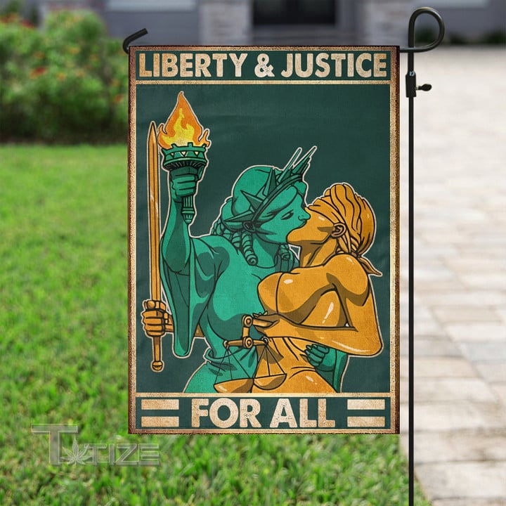 Liberty & Justice For All Garden Flag, House Flag
