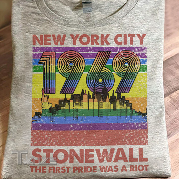 LGBTQ Pride New York City 1969 Stonewall Graphic Unisex T Shirt, Sweatshirt, Hoodie Size S - 5XL