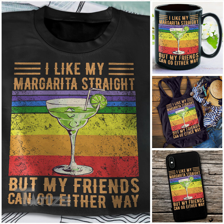 I Like My Margarita Straight Graphic Unisex T Shirt, Sweatshirt, Hoodie Size S - 5XL