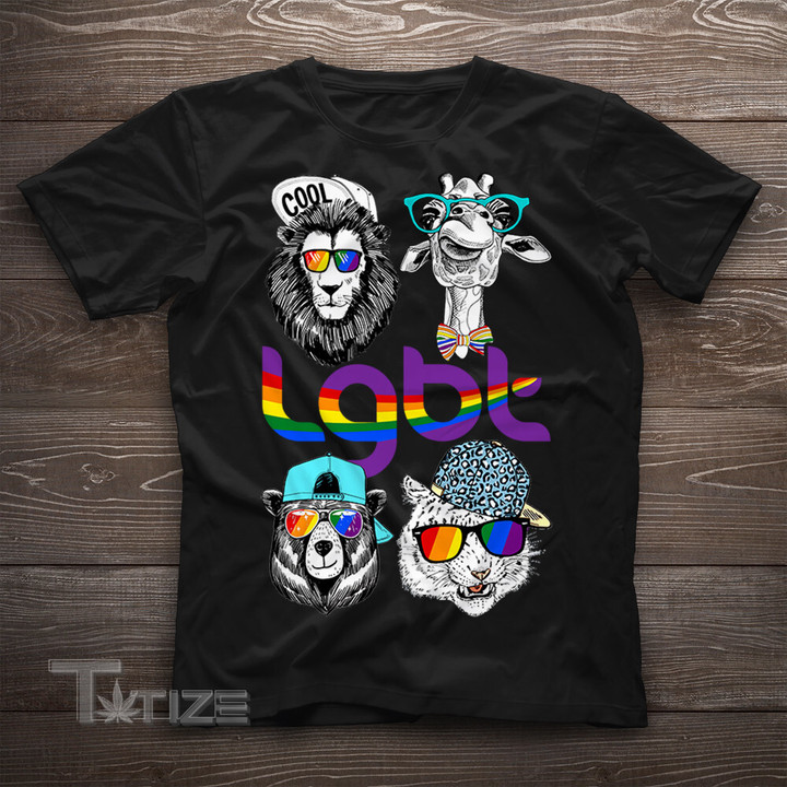 Animal Funny LGBT Pride  Gift Graphic Unisex T Shirt, Sweatshirt, Hoodie Size S - 5XL