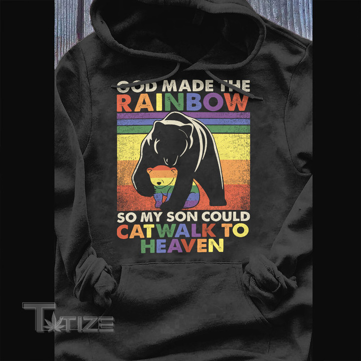 LGBTQ+ Pride Catwalk To Heaven Graphic Unisex T Shirt, Sweatshirt, Hoodie Size S - 5XL