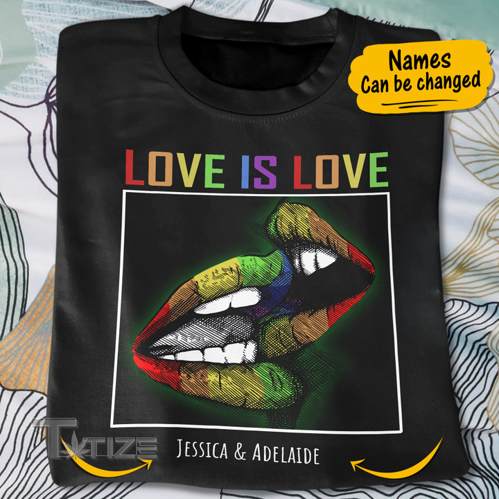 Custom love is love LGBT Pride Graphic Unisex T Shirt, Sweatshirt, Hoodie Size S - 5XL