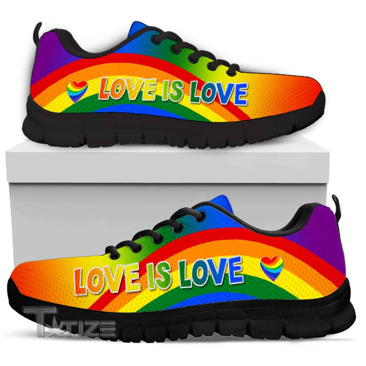 Rainbow Love Is Love Men Sneakers Shoes Sneakers Shoes