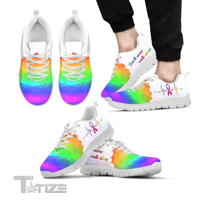 LGBT You'Ll Never Walk Alone Sneakers Shoes