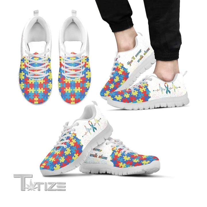 Autism You'Ll Never Walk Alone Sneakers Shoes