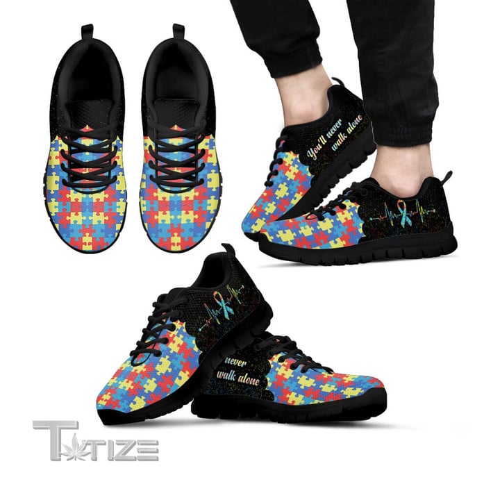 Autism You'Ll Never Walk Alone Sneakers Shoes