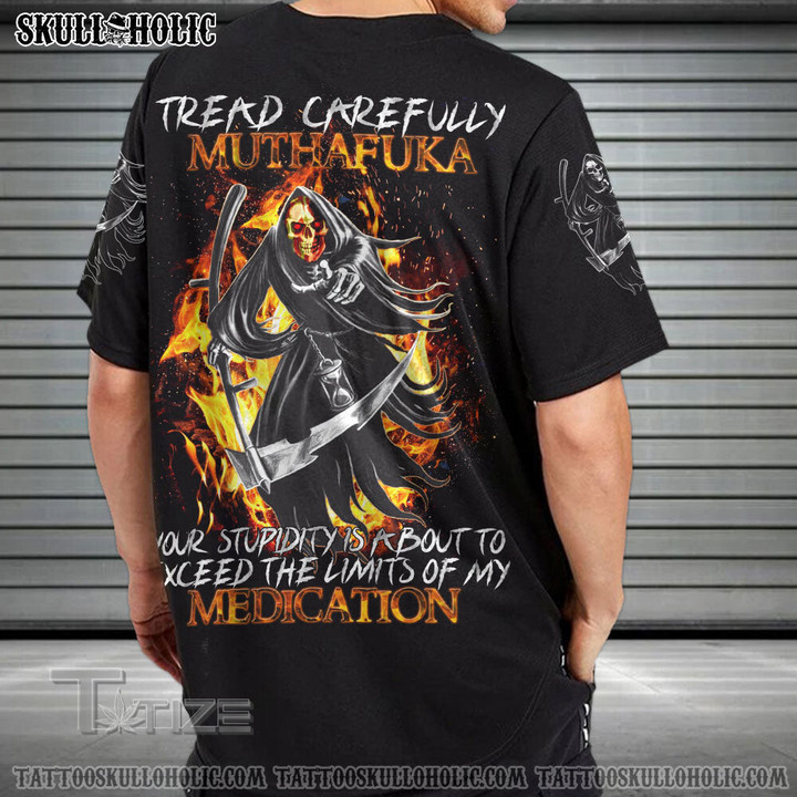 Muthafuka Fire Reaper Baseball Jersey Baseball Shirt