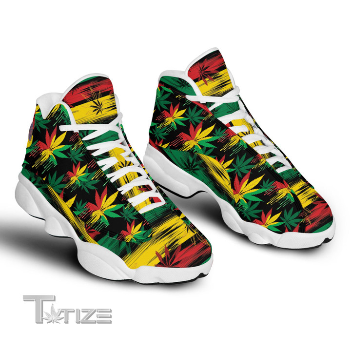 Cannabis Weed Mandala Air 13 Sneakers XIII Shoes
