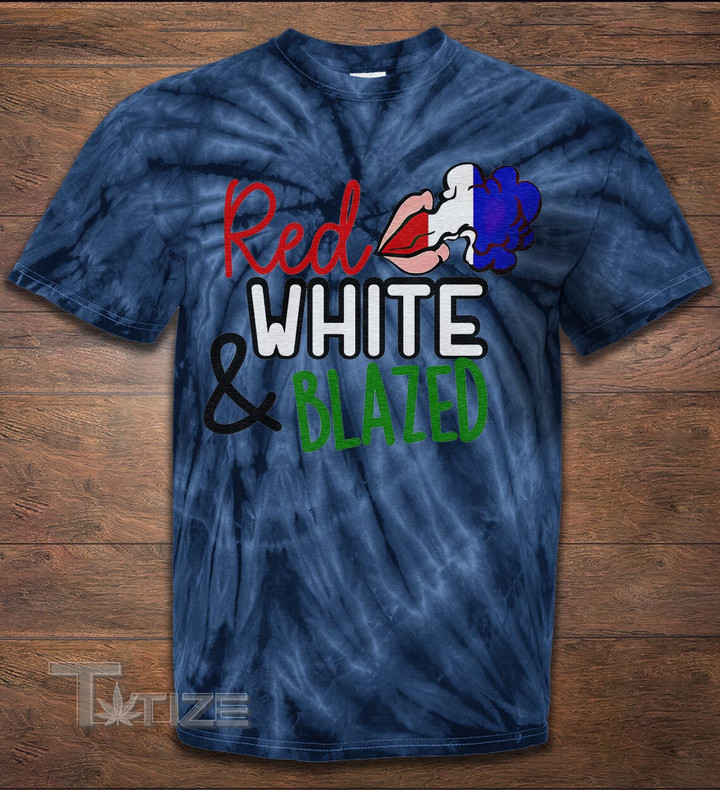Red White and Blazed Tie Dye T-Shirt