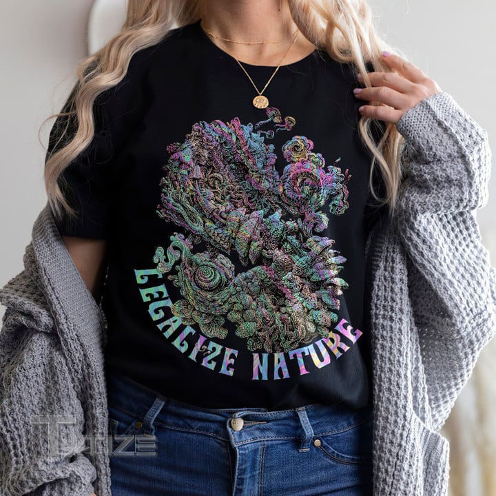 Mushroom Psychedelic Color Graphic Unisex T Shirt, Sweatshirt, Hoodie Size S - 5XL