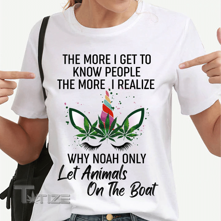 Weed unicorn let animals on the boat Graphic Unisex T Shirt, Sweatshirt, Hoodie Size S - 5XL