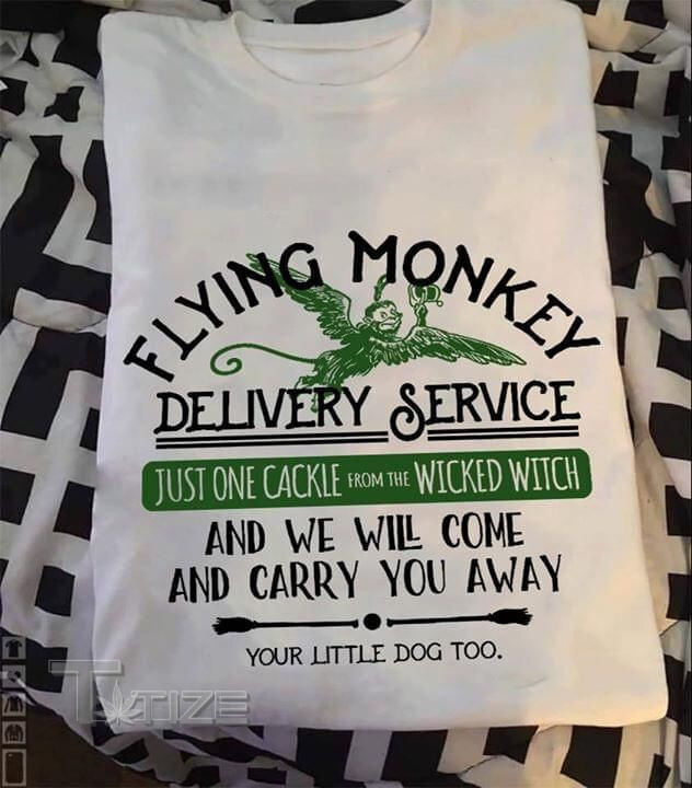 Halloween Flying Monkey Delivery Service Graphic Unisex T Shirt, Sweatshirt, Hoodie Size S - 5XL