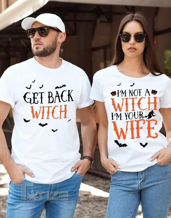 Halloween Get Back Witch Graphic Unisex T Shirt, Sweatshirt, Hoodie Size S - 5XL