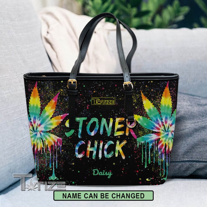 Stoner Chick Leather Tote Bag