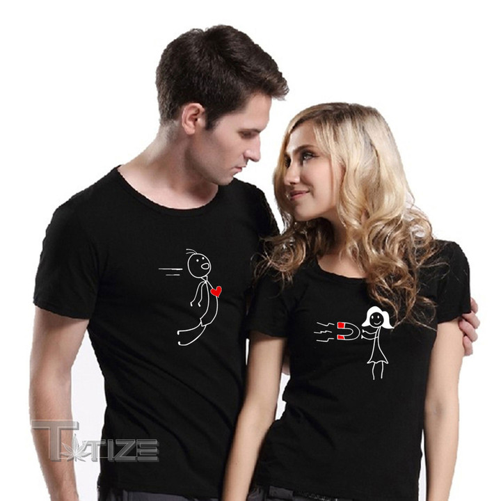 Couple Matching King Queen Graphic Unisex T Shirt, Sweatshirt, Hoodie Size S - 5XL