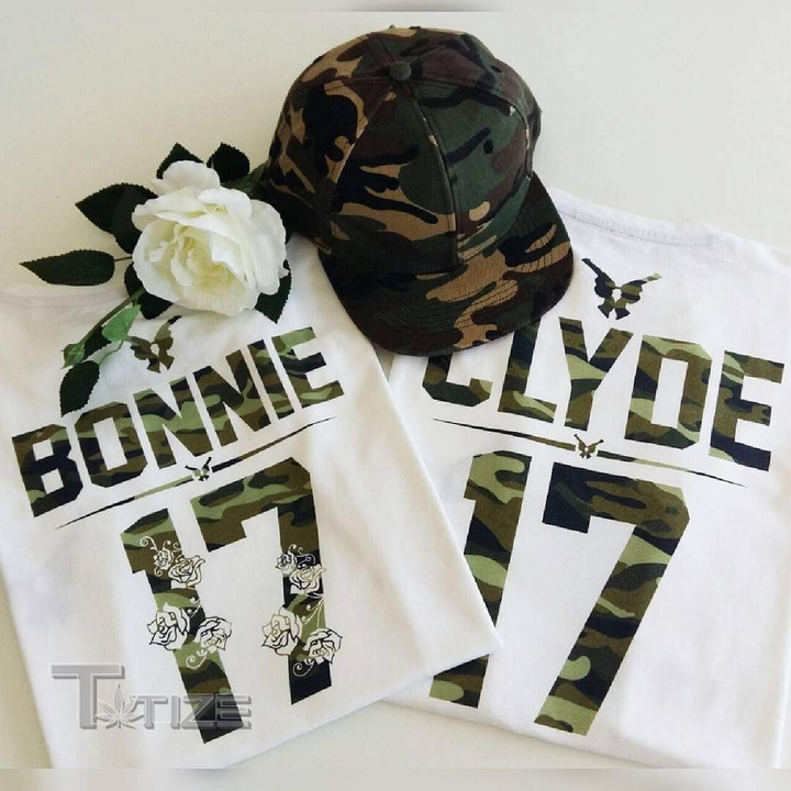 Bonnie and Clyde Couples Matching Couple Shirts Couple Gift Graphic Unisex T Shirt, Sweatshirt, Hoodie Size S - 5XL