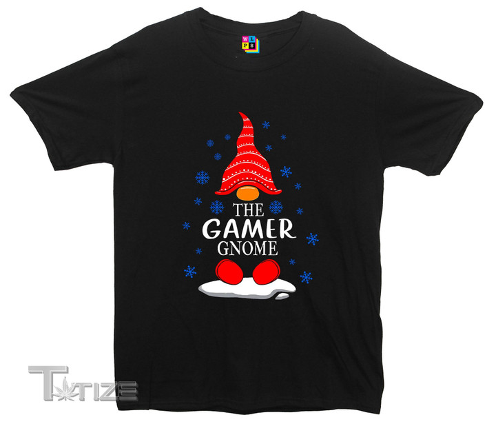 The Gamer Gnome Christmas Gaming Printed Graphic Unisex T Shirt, Sweatshirt, Hoodie Size S - 5XL