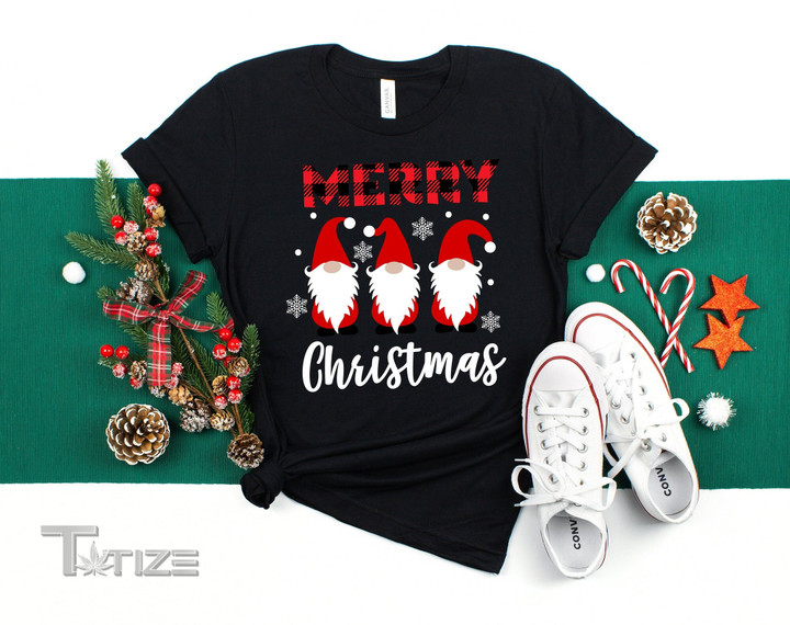 Merry Christmas Shirtchristmas Gnomes Shirt Cute Gnomies Graphic Unisex T Shirt, Sweatshirt, Hoodie Size S - 5XL