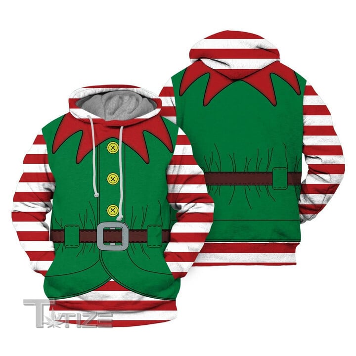 Christmas Elf 3D All Over Printed Shirt, Sweatshirt, Hoodie, Bomber Jacket Size S - 5XL