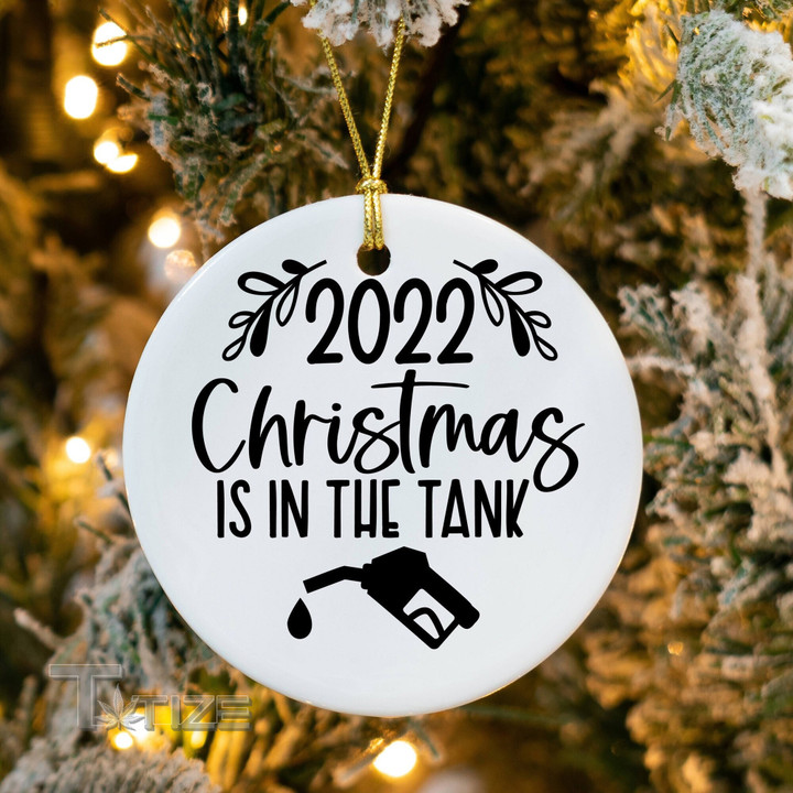 2022 Christmas in the Tank Ornament Funny Christmas Ornament Christmas Ceramic Ornament
