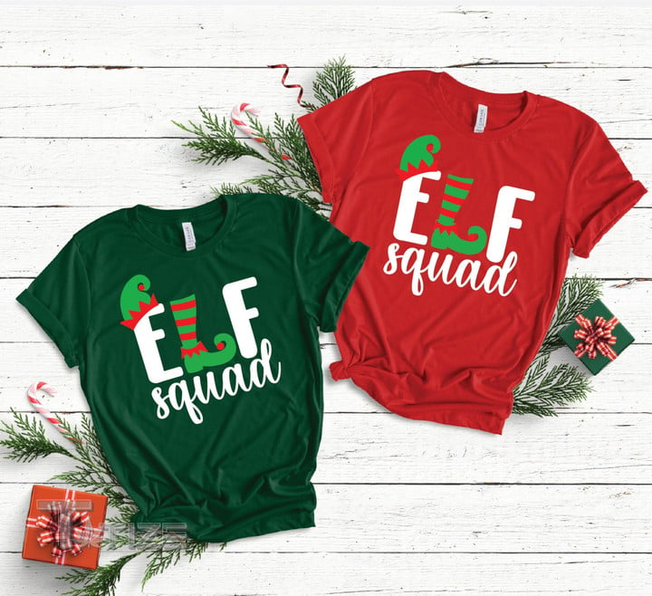 Elf Squad Shirt Elf Shirt Christmas Shirt Christmas Graphic Unisex T Shirt, Sweatshirt, Hoodie Size S - 5XL