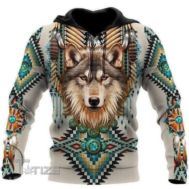 Native American Spirit Wolf 3D All Over Printed Shirt, Sweatshirt, Hoodie, Bomber Jacket Size S - 5XL