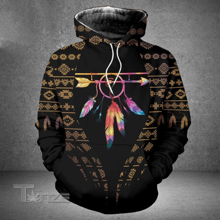 Feather Native American 3D All Over Printed Shirt, Sweatshirt, Hoodie, Bomber Jacket Size S - 5XL