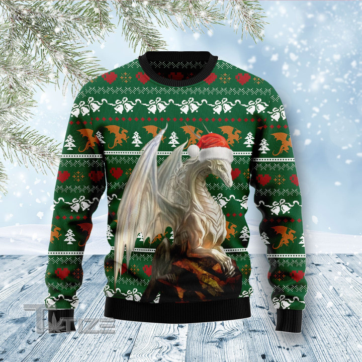 Dragon Nice Ugly Christmas Sweater