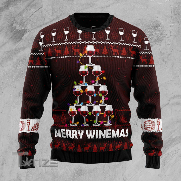 Merry Winemas Ugly Christmas Sweater