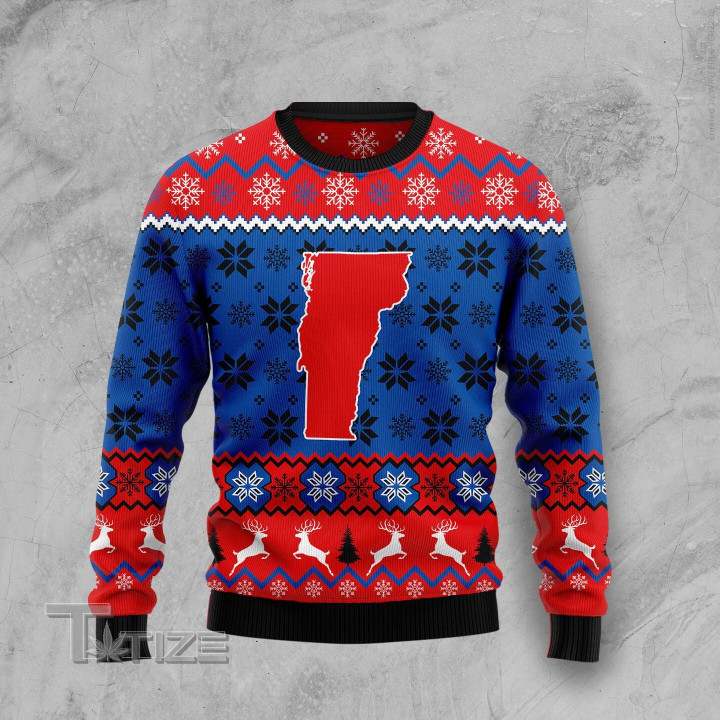 Sweet Home Vermont Ugly Christmas Sweater