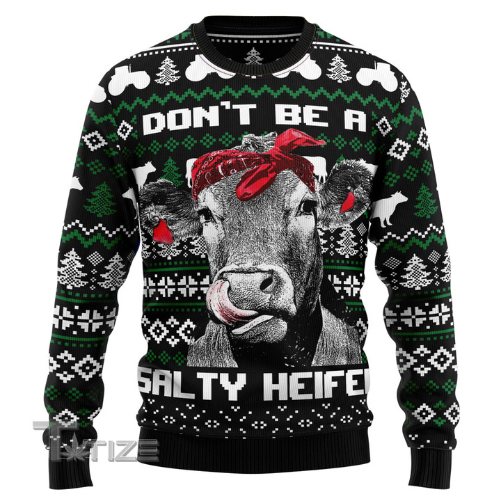 Cow Heifer Ugly Christmas Sweater