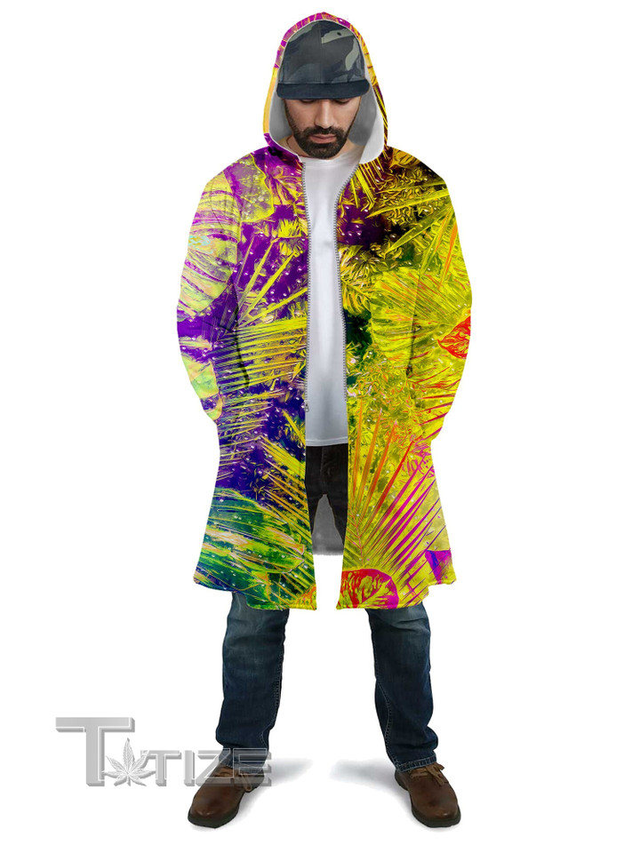 Junglist Rainbow Hooded Cloak Coat
