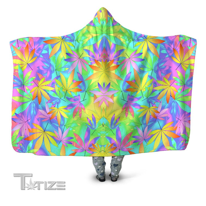 Take a Little Trip with Weed Hooded Blanket