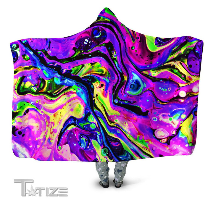 Purple Funk Hooded Blanket