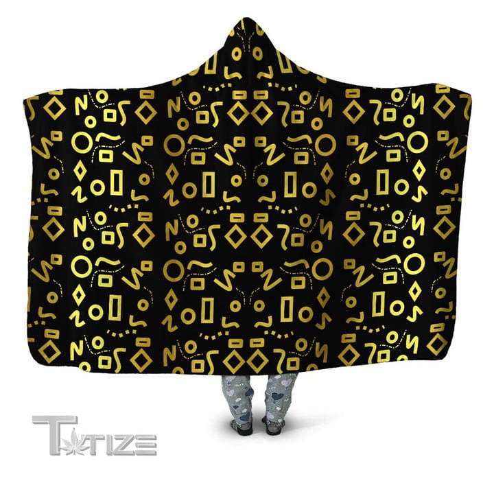 Gold Mod Glam Hooded Blanket
