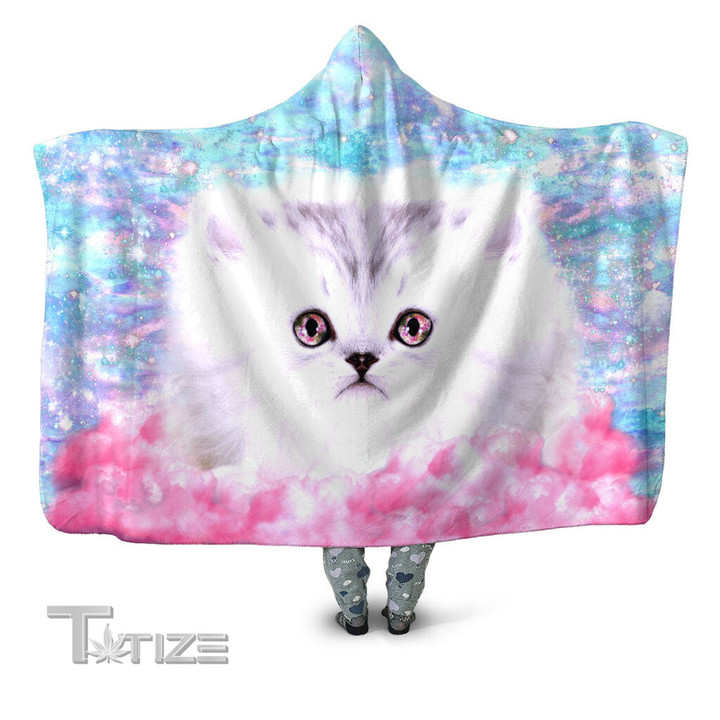 Fluffy Space Munchkin Hooded Blanket