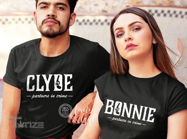 Valentine 2023 Couples Shirtscouples Giftcouples Matching Shirtsbonnie and Graphic Unisex T Shirt, Sweatshirt, Hoodie Size S - 5XL