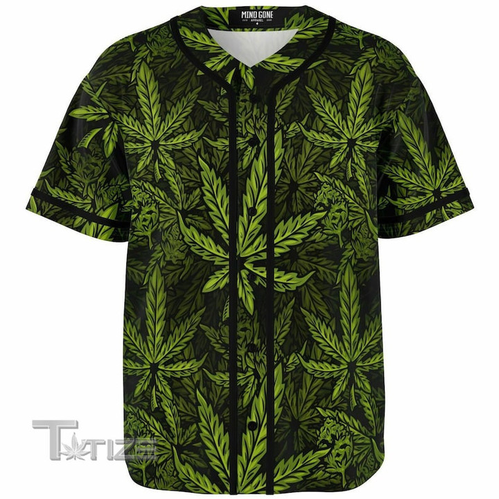 Cannabis Weed 420 Festival Jersey - Stoner Shirt, Marijuana Kush Baseball Shirt