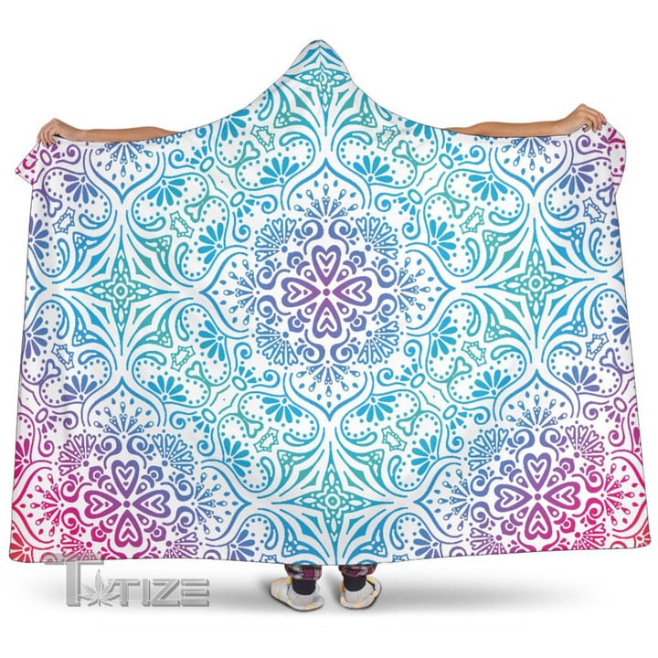 Ombre Bohemian Colorful Hooded Blanket  Soft Beautiful Hooded Blanket